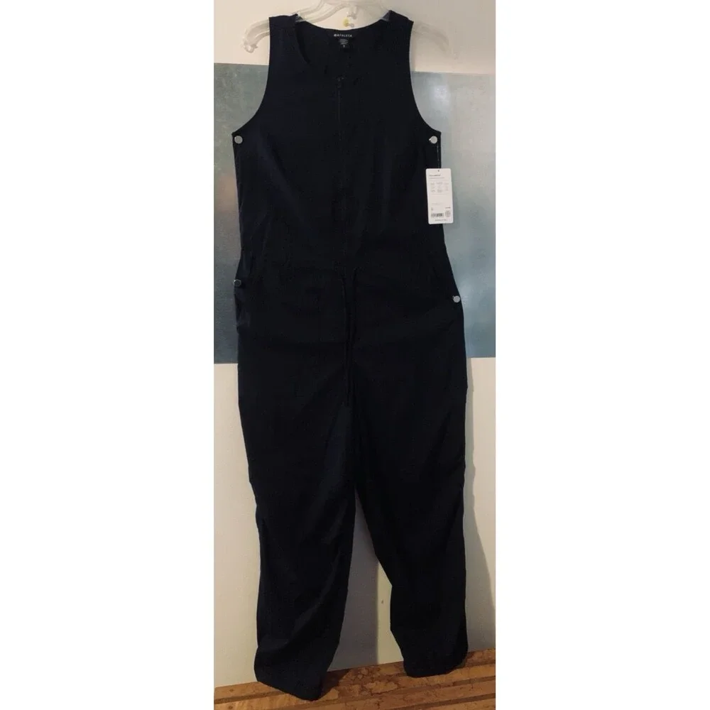 Athleta Flex Jumpsuit Size Small In Black Originally $139. NWT